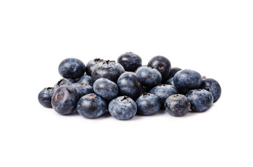 Blueberries isolated on white background