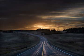 Fototapeta na wymiar Dawn Over Wyoming 14A