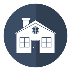 family house detailed traditional shadow vector illustration eps 10