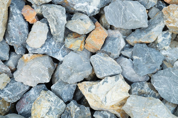 pebble, rock pile texture. background, road surface