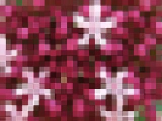 abstract red and purple mosaic block