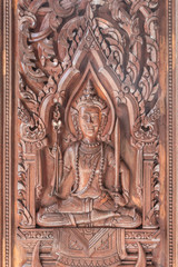Fototapeta na wymiar Wat Pra Putthabat Phu Kwai Ngoen
