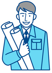 建築士　作業員