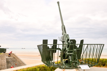 Remains of the Mulberry harbour in Normandy France, Europe
