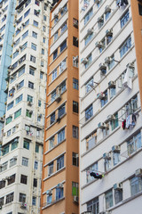 Residential building in Hong Kong city