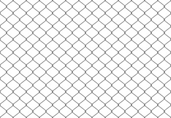 Fototapeta premium Metallic Wired Fence Seamless Pattern