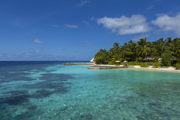 Beautiful tropical beach at Maldives