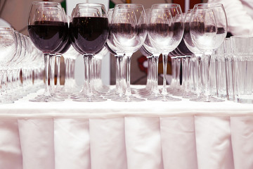 glasses of red wine