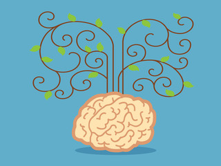 Creative brain.Vector illustration