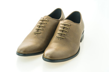 Beautiful elegance and luxury leather brown men shoes