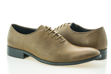 Beautiful elegance and luxury leather brown men shoes
