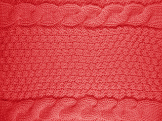 Knitted Wool Background - Red