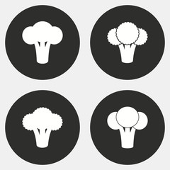 Broccoli - vector icon.