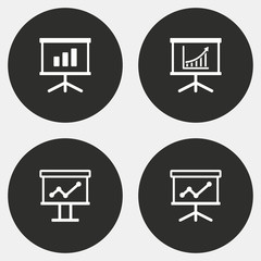 Diagram board - vector icon.