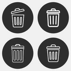 Bin - vector icon.