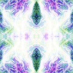 Mysterious green and blue mystic ornate background