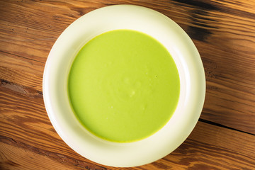 cream soup puree of green peas