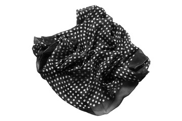 Crumpled kerchief isolated