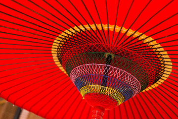 Japanese red umbrella