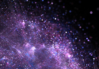 abstract purple particle dust sparkle background