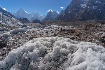 Foto op Plexiglas K2 Baltorogletsjer met Gasherbrum-massiefbergachtergrond, K2 t