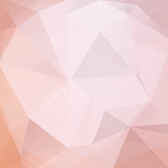 Background made of pastel pink triangles. Square composition with geometric shapes. Eps 10