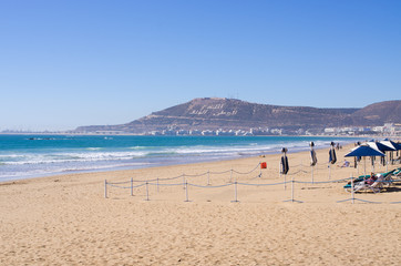 Beach of Agadir, Morocco