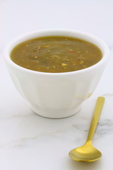 Appetizing home made tomatillo sauce