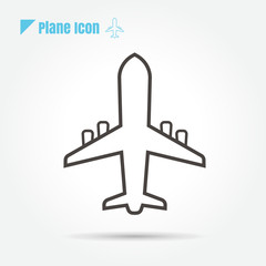 Airplane icon vector