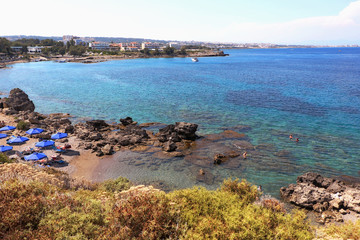 Summer beach at the resort.