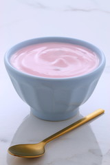 vintage greek strawberry yogurt