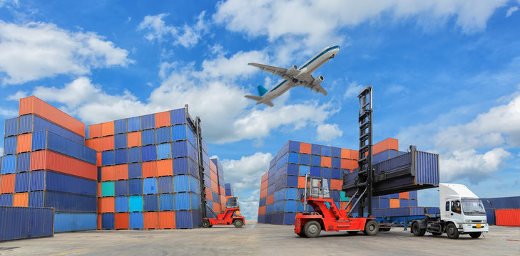 Industrial Container yard for Logistic Import Export business
