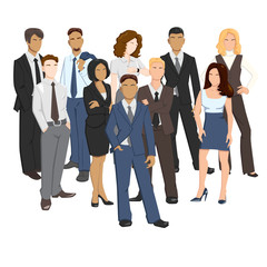 Obraz premium illustrations of business people