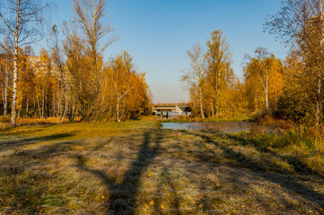 Sunny crisp autumn morning