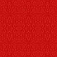 Neutral Seamless Linear Flourish Pattern.