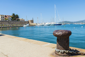 Fototapeta premium Leisure port in Alghero, Sardinia, Italy