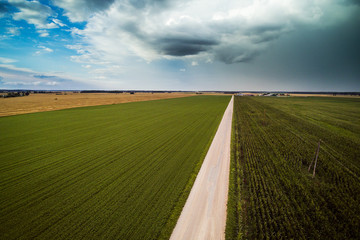Summer aftenoon in latvian countryside.