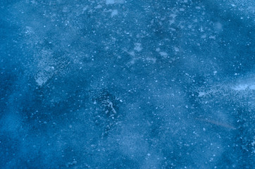 Texture of the ice