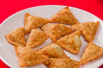 Fried Dumplings on plate