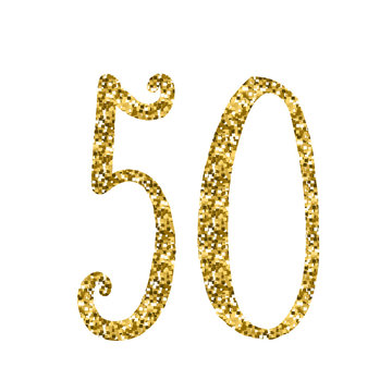 GOLD GLITTER ICON – 50 YEARS