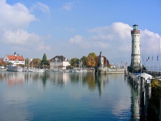 Lindau-Insel :Hafen-Ansicht