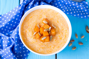Sweet pumpkin porridge