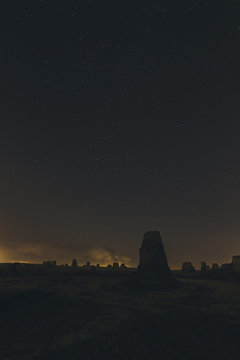 landscape desert night
