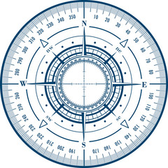 Radar compass rose
