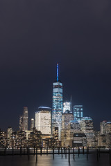 Fototapeta na wymiar The One World Trade Center from New Jersey side