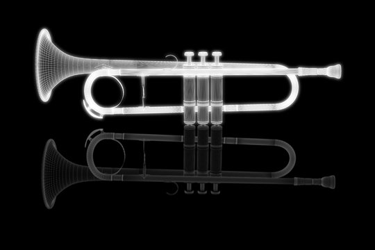 Trumpet as wireframe