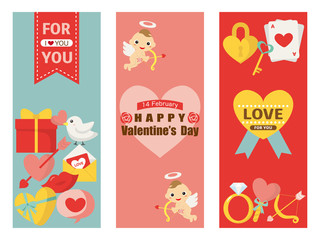 ハッピーバレンタイン　バナーセット