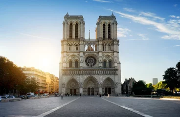 Foto auf Acrylglas Fassade von Notre Dame © Givaga