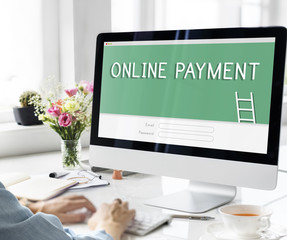 Online Payment Accounting Financial Concept