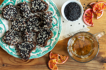 Sweets Handmade Candies. Dried fruit and nut candy. Vegan sweets